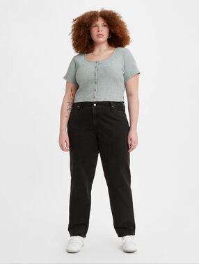 Levi's '94 Baggy Women's Jeans Plus Size in Black Stonewash NWT